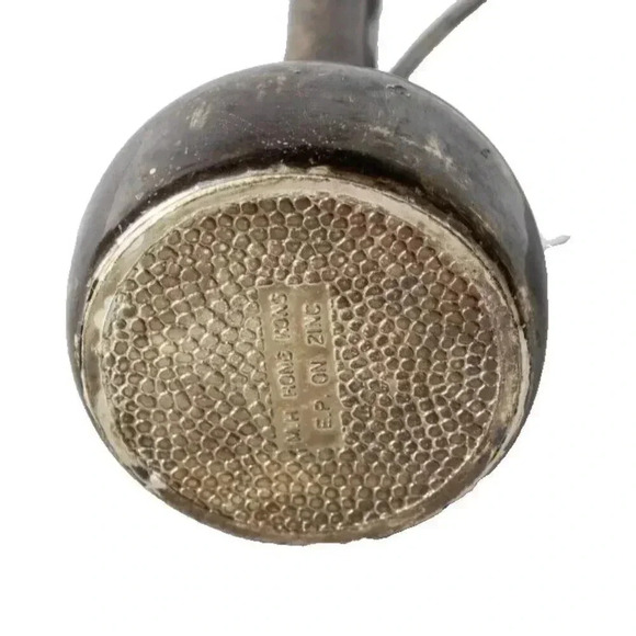 Vtg M H Hong Kong Bud Vase Pitcher w Handle Silver Electroplate Zinc - Picture 3 of 3